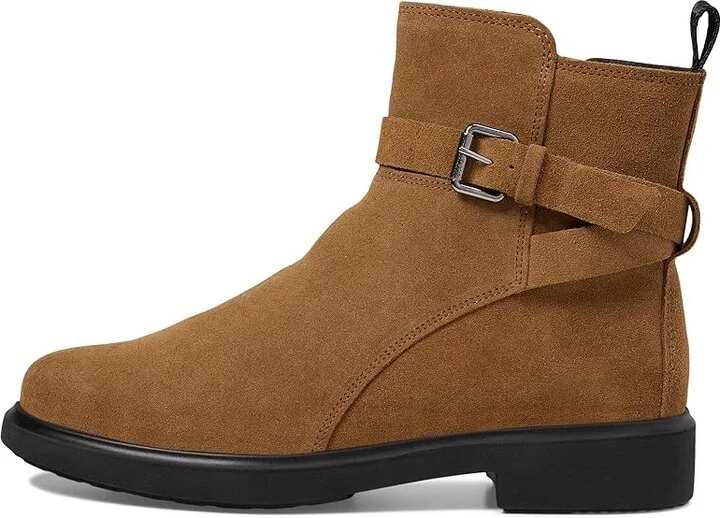 ECCO Amsterdam Buckle Ankle Boot Women's Boots Camel Suede : EU 36 (US Women's 5-5.5) M, Leather/Suede - Image 6