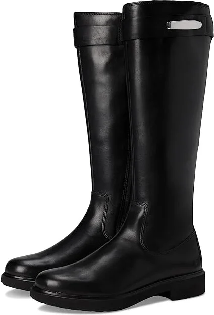 ECCO Amsterdeam 25 MM Tall Knee High Boot Women's Boots Black : EU 40 (US Women's 9-9.5) M, Leather/Rubber