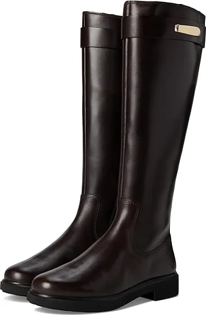 ECCO Amsterdeam 25 MM Tall Knee High Boot Women's Boots Coffee : EU 36 (US Women's 5-5.5) M, Leather/Rubber