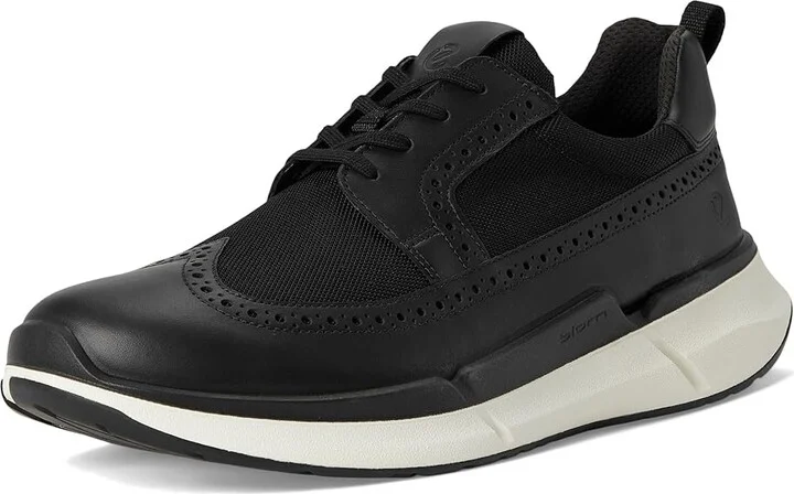 ECCO Biom 2.2 Brogue Sneakers Men's Shoes Black/Black : EU 47 (US Men's 13-13.5) M, Leather - Image 5