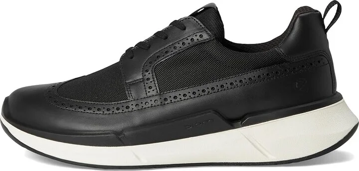 ECCO Biom 2.2 Brogue Sneakers Men's Shoes Black/Black : EU 47 (US Men's 13-13.5) M, Leather - Image 6