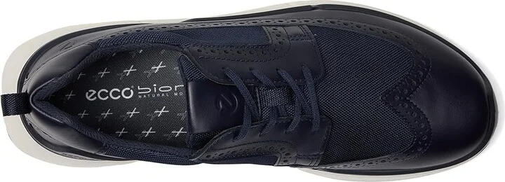 ECCO Biom 2.2 Brogue Sneakers Men's Shoes Night Sky/Night Sky : EU 45 (US Men's 11-11.5) M, Leather - Image 2