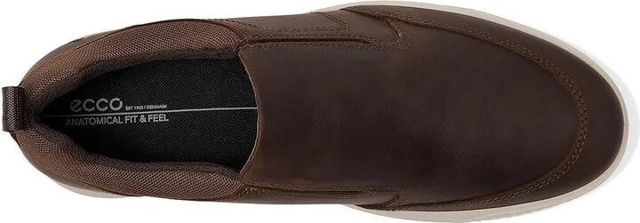 ECCO Byway Epoch Slip-On Sneaker Men's Lace-up Boots Cocoa Brown Nubuck : EU 43 (US Men's 9-9.5) M, Leather - Image 2