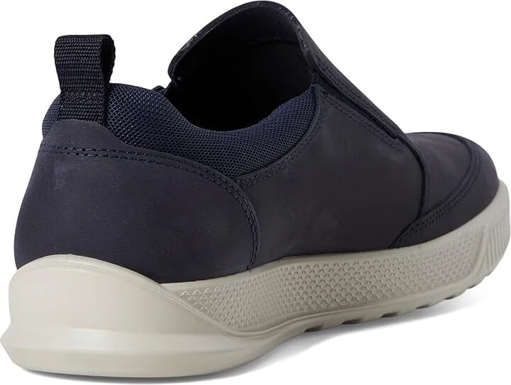ECCO Byway Epoch Slip-On Sneaker Men's Lace-up Boots Marine Nubuck : EU 45 (US Men's 11-11.5) M, Leather - Image 4