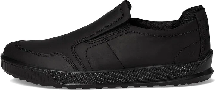 ECCO Byway Slip-On Sneakers Men's Shoes Black : EU 45 (US Men's 11-11.5) M, Cotton/Leather/Nubuck - Image 6