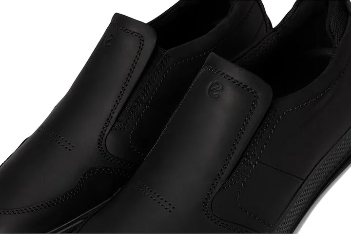ECCO Byway Slip-On Sneakers Men's Shoes Black : EU 45 (US Men's 11-11.5) M, Cotton/Leather/Nubuck - Image 7