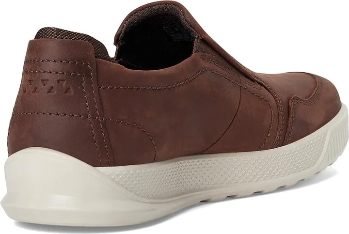 ECCO Byway Slip-On Sneakers Men's Shoes Coffee : EU 41 (US Men's 7-7.5) M, Cotton/Leather/Nubuck - Image 4