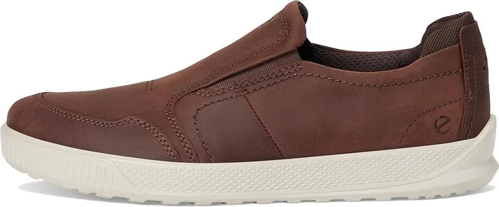 ECCO Byway Slip-On Sneakers Men's Shoes Coffee : EU 41 (US Men's 7-7.5) M, Cotton/Leather/Nubuck - Image 6
