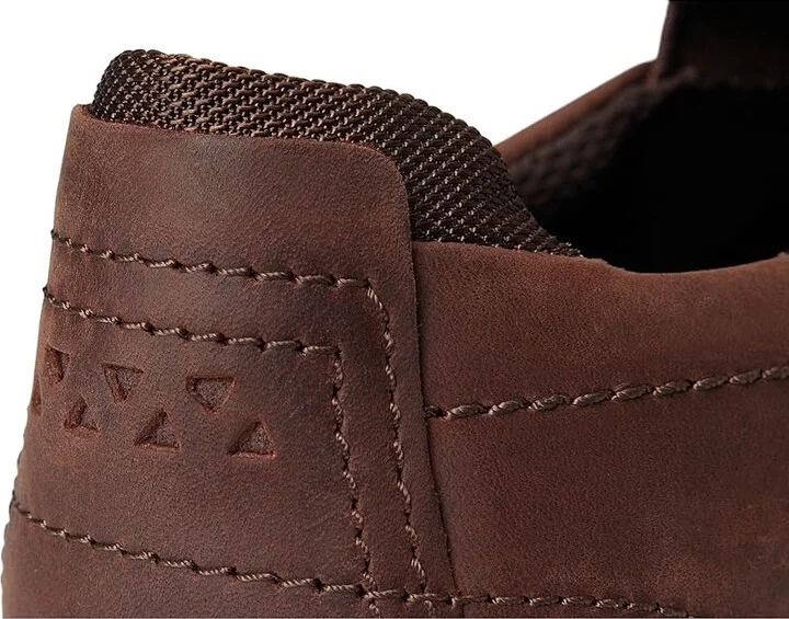 ECCO Byway Slip-On Sneakers Men's Shoes Coffee : EU 41 (US Men's 7-7.5) M, Cotton/Leather/Nubuck - Image 7