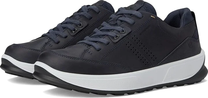 ECCO Byway Waterproof Lace Oxford Men's Lace-up Boots Marine Nubuck : EU 45 (US Men's 11-11.5) M, Leather