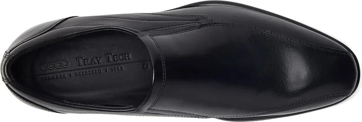 ECCO Citytray Bike Toe Slip-On Men's Shoes Black : EU 44 (US Men's 10-10.5) M, Leather - Image 2
