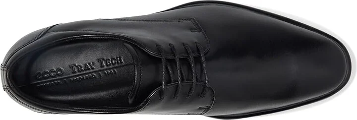 ECCO Citytray Plain Toe Tie Men's Shoes Black : EU 39 (US Men's 5-5.5) M, Leather - Image 2