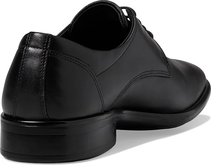 ECCO Citytray Plain Toe Tie Men's Shoes Black : EU 39 (US Men's 5-5.5) M, Leather - Image 4