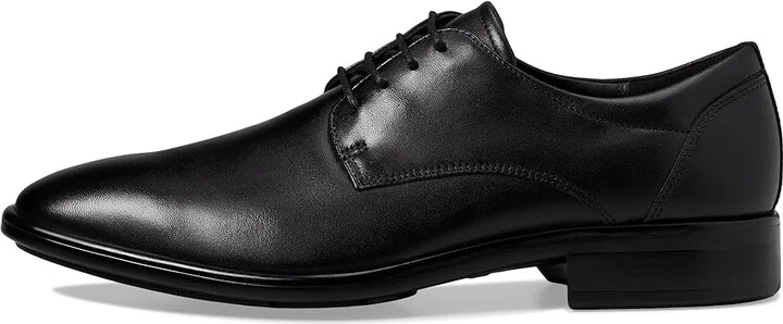 ECCO Citytray Plain Toe Tie Men's Shoes Black : EU 39 (US Men's 5-5.5) M, Leather - Image 6