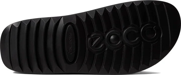 ECCO Cozmo 2.0 Two Band Slide Men's Shoes Black : EU 43 (US Men's 9-9.5) D - Medium, Leather - Image 3