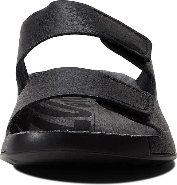 ECCO Cozmo 2.0 Two Band Slide Men's Shoes Black : EU 43 (US Men's 9-9.5) D - Medium, Leather - Image 5