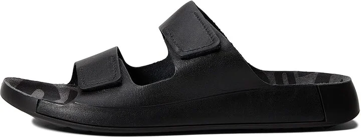 ECCO Cozmo 2.0 Two Band Slide Men's Shoes Black : EU 43 (US Men's 9-9.5) D - Medium, Leather - Image 6