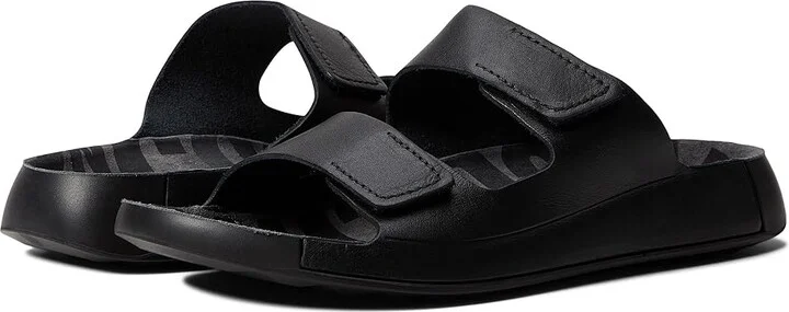 ECCO Cozmo 2.0 Two Band Slide Men's Shoes Black : EU 43 (US Men's 9-9.5) D - Medium, Leather