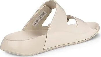 ECCO Cozmo 2 Band Button Women's Sandals Limestone : EU 36 (US Women's 5-5.5) M, Leather/Suede - Image 3