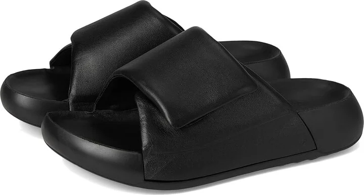 ECCO Cozmo Platform Cross Band Women's Sandals Black : EU 39 (US Women's 8-8.5) M, Leather