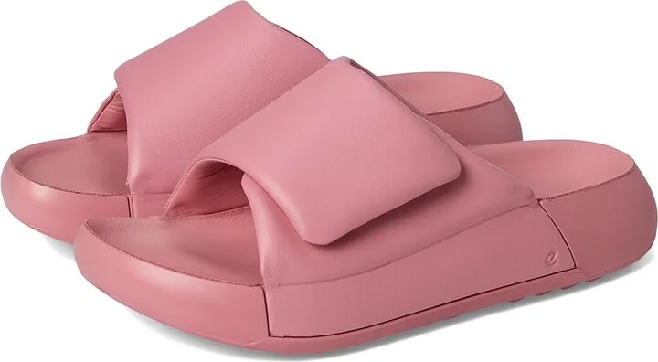 ECCO Cozmo Platform Cross Band Women's Sandals Old Rose : EU 41 (US Women's 10-10.5) M, Leather