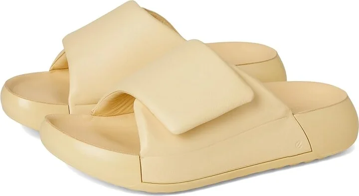 ECCO Cozmo Platform Cross Band Women's Sandals Straw : EU 42 (US Women's 11-11.5) M, Leather