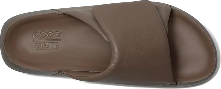 ECCO Cozmo Platform Cross Band Women's Sandals Taupe : EU 42 (US Women's 11-11.5) M, Leather - Image 2