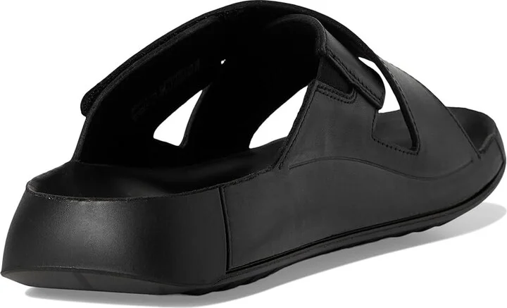 ECCO Cozmo Two Band Cross Slide Sandal Men's Sandals Black : EU 40 (US Men's 6-6.5) D - Medium, Leather - Image 4