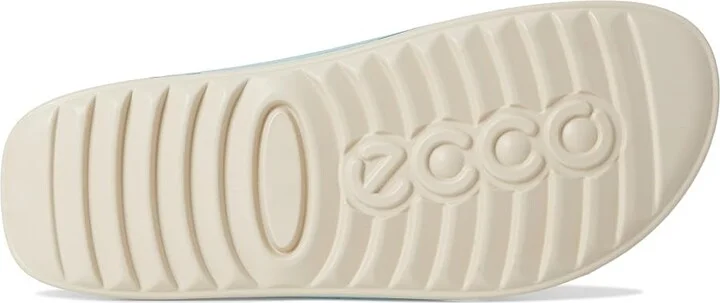 ECCO Cozmo Two Band Luxery Slide Women's Sandals Aquatic Nubuck : EU 35 (US Women's 4-4.5) M, Leather - Image 3