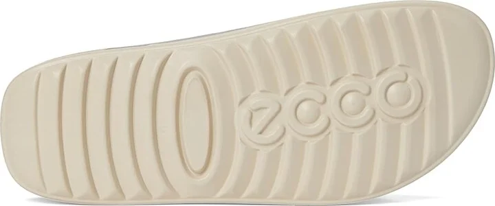 ECCO Cozmo Two Band Slide Sandal Women's Sandals Pure Silver Metallic : EU 36 (US Women's 5-5.5) M, Leather/Suede - Image 3
