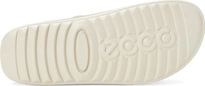 ECCO Cozmo Two Band Slide Sandal Women's Sandals Pure White Gold Metallic : EU 36 (US Women's 5-5.5) M, Leather/Suede - Image 3