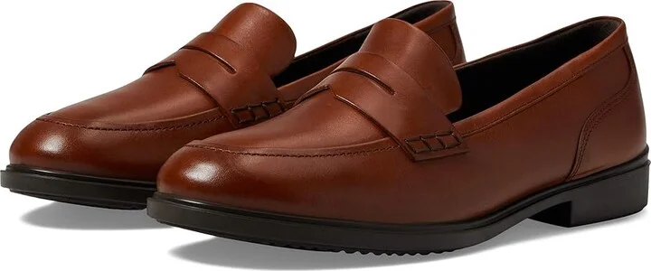 ECCO Dress Classic 15 Penny Loafer Women's Shoes Cognac : EU 35 (US Women's 4-4.5) M, Leather