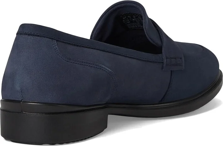 ECCO Dress Classic 15 Penny Loafer Women's Shoes Marine Nubuck : EU 39 (US Women's 8-8.5) M, Leather - Image 4
