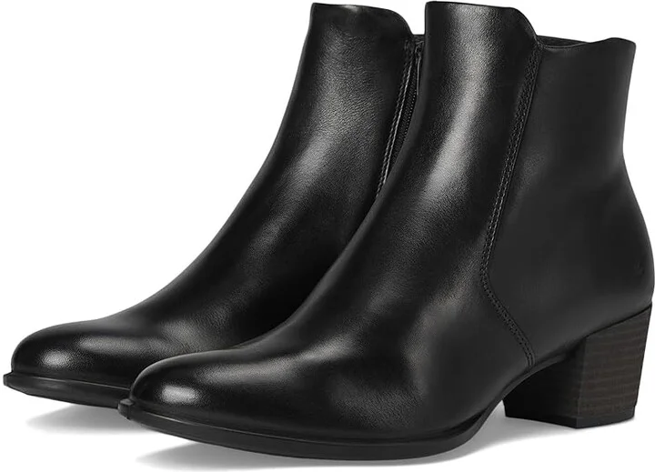 ECCO Dress Classic 35 Boots Women's Boots Black : EU 35 (US Women's 4-4.5) M, Leather