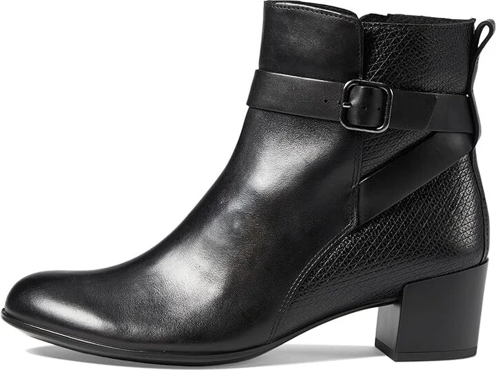ECCO Dress Classic 35 mm Buckle Ankle Boot Women's Boots Black/Black : EU 36 (US Women's 5-5.5) M, Leather - Image 6