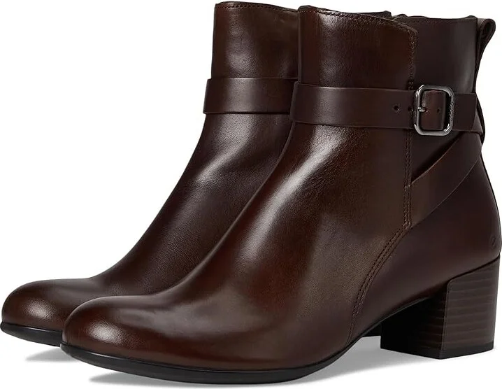 ECCO Dress Classic 35 mm Buckle Ankle Boot Women's Boots Potting Soil : EU 36 (US Women's 5-5.5) M, Leather