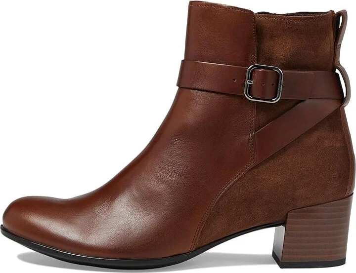 ECCO Dress Classic 35 mm Buckle Ankle Boot Women's Boots Walnut/Potting Soil : EU 36 (US Women's 5-5.5) M, Leather - Image 5