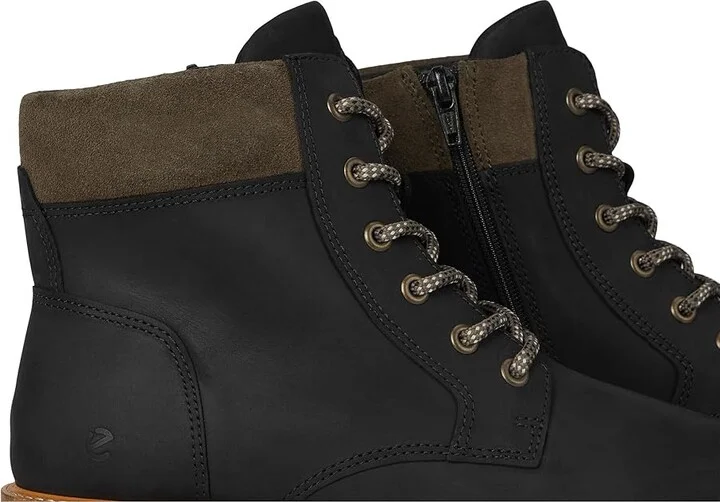 ECCO Elania Lace Boot Women's Boots Black/Tarmac : EU 36 (US Women's 5-5.5) M, Suede/Leather - Image 7