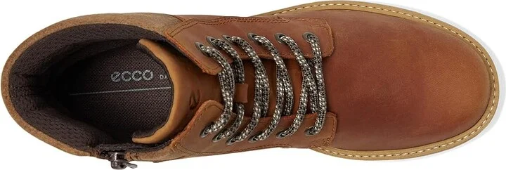 ECCO Elania Lace Boot Women's Boots Cognac/Cocoa Brown : EU 36 (US Women's 5-5.5) M, Suede/Leather - Image 2