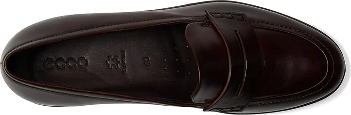 ECCO Felicia Penny Loafer Women's Shoes Potting Soil : EU 36 (US Women's 5-5.5) M, Leather - Image 2