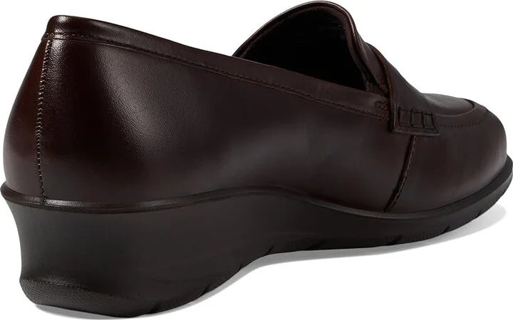 ECCO Felicia Penny Loafer Women's Shoes Potting Soil : EU 36 (US Women's 5-5.5) M, Leather - Image 4