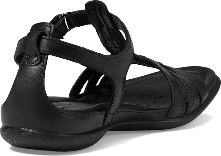 ECCO Flash T-Strap Sandal Women's Sandals Black/Black : EU 35 (US Women's 4-4.5) M, Leather - Image 5