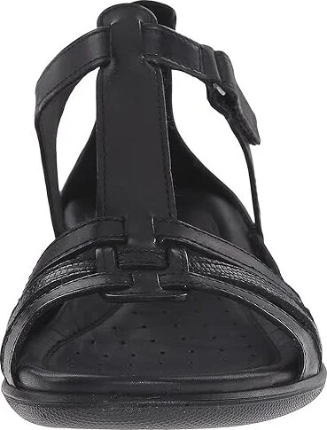 ECCO Flash T-Strap Sandal Women's Sandals Black/Black : EU 35 (US Women's 4-4.5) M, Leather - Image 6