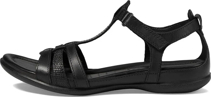 ECCO Flash T-Strap Sandal Women's Sandals Black/Black : EU 35 (US Women's 4-4.5) M, Leather - Image 7