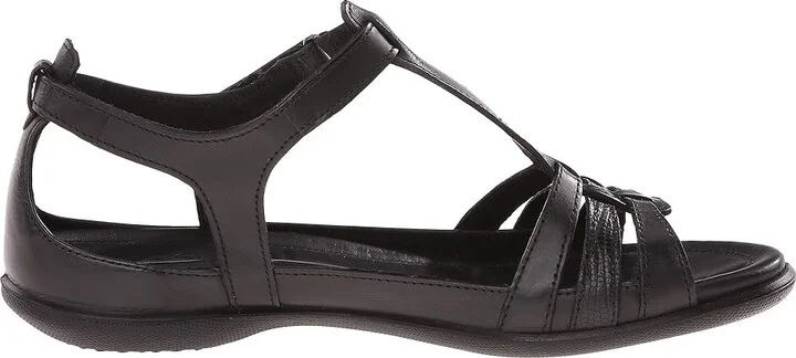 ECCO Flash T-Strap Sandal Women's Sandals Black/Black : EU 35 (US Women's 4-4.5) M, Leather - Image 8