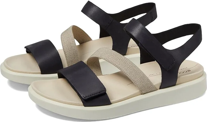 ECCO Flowt 2 Band Sandal Women's Sandals Black : EU 35 (US Women's 4-4.5) M, Leather