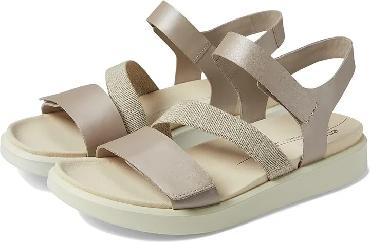 ECCO Flowt 2 Band Sandal Women's Sandals Grey Rose Metallic : EU 36 (US Women's 5-5.5) M, Leather