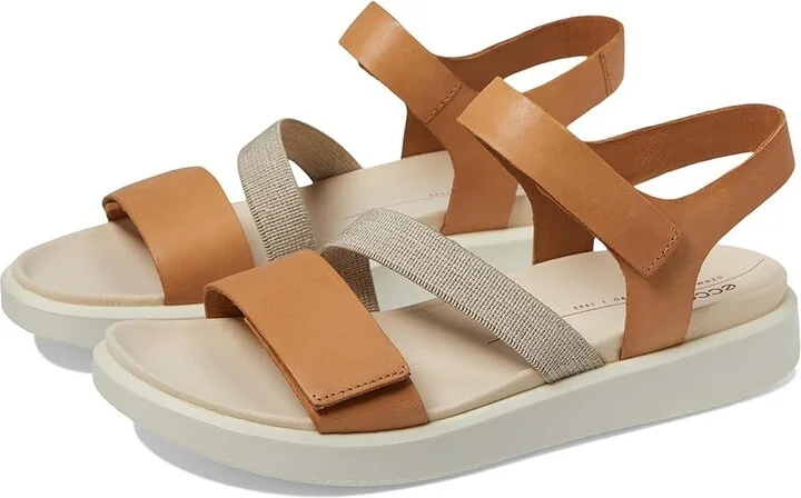 ECCO Flowt 2 Band Sandal Women's Sandals Lion156 : EU 35 (US Women's 4-4.5) M, Leather