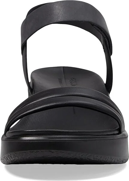 ECCO Flowt Luxe Wedge Sandal Women's Shoes Black/Black Cow Leather/Cow Nubuck : EU 40 (US Women's 9-9.5) M - Image 2