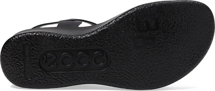 ECCO Flowt Luxe Wedge Sandal Women's Shoes Black/Black Cow Leather/Cow Nubuck : EU 40 (US Women's 9-9.5) M - Image 3